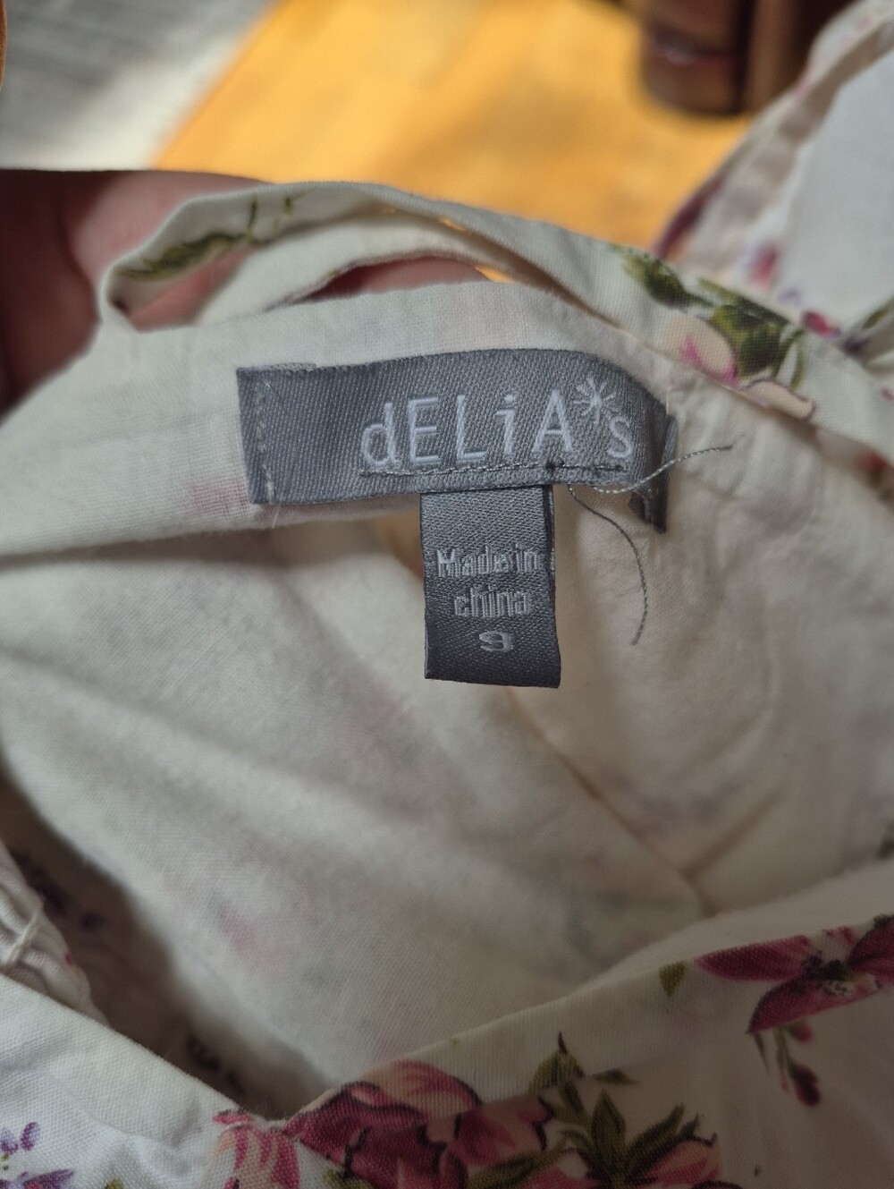 dELIA*S Floral White Pink Strappy Sundress - Picture 9 of 9
